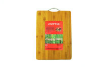 Bamboo cutting board เขียงไม้ไผ่ หูจับเหล็ก ขนาด 32x45x1.7ซม.S190227