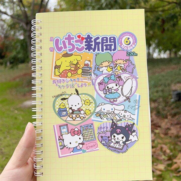 kawaii-cartoon-notebook-a5-binder-ring-notepad-student-book-school-supplies-korean-stationery-60page