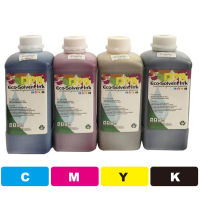 น้ำหมึกสี สำหรับ เครื่องพิมพ์ Epson DX4 / DX5 / DX6 / DX7/DX10/DX11 Series (Epson Roland Mimaki Mutoh Twinjet) 2 Years ECO Solvent Ink หมึกพิมพ์