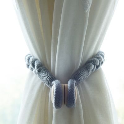 Magnetic Curtain Tieback Tie Backs Holdbacks Buckle Clip Strap Magnet Pearl Ball Curtain Hanging Belts Rods Rope Accessoires 1pc