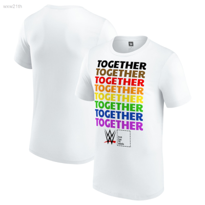 2023 This T-shirt with the Wwe Together Pride Logo Is Black And White, Fashionable in Summer, Suitable for Men in 2023. Unisex