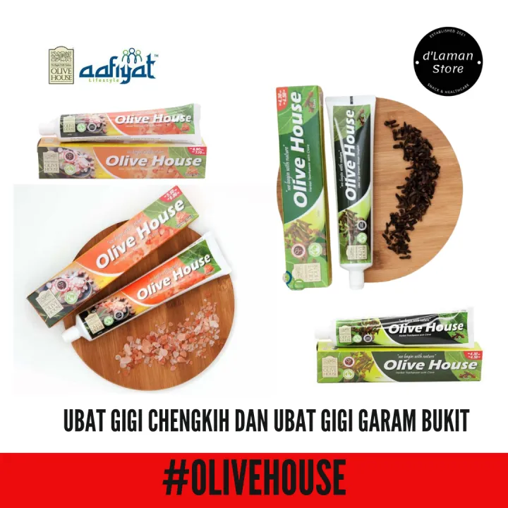 Ubat Gigi Istimewa Bunga Cengkih Cloves Dan Garam Bukit Rock Salt Toothpaste Olive House Lazada