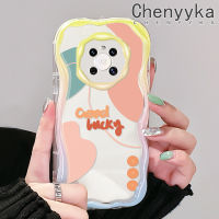 เคส Chenyyka สำหรับ Huawei Mate 30 Pro Mate 40 Pro P30 P40หลากสีน่ารักกราฟฟิตีศิลปะภาพวาดกราฟฟิตีอัพเกรดใหม่ซิลิโคนหนาเคสโทรศัพท์โปร่งใสป้องกันการตกขอบเนื้อครีมเคสนิ่ม