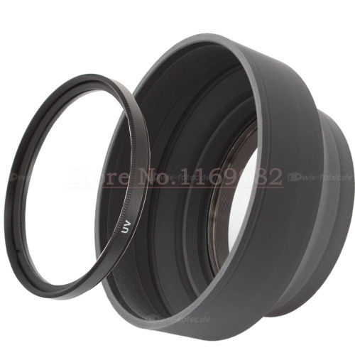 2-in-1-49-52-55-58-62-67-72-77mm-rubber-lens-hood-uv-filter-for-canon-nikon-nex-3-nex-5-nex-6-nex-7-18-55mm-lens