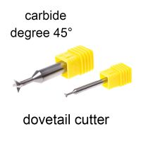 1PCS 45 องศาคาร์ไบด์ Dovetail Milling Cutters 3mm 4mm 5mm 6mm 7mm 8mm 9mm 10mm 11mm 12mm 16mm 20mm