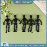 JiaShuo Baby Toy 5pcs Skull Doll PVC Skeleton Zombie ของเล่นฮาโลวีนสยองขวัญชุดตกแต่งปาร์ตี้ของเล่น