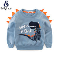 Boys Long Sleeves Sweater Cute Cartoon Printing Round Neck Pullover Sweatshirt For 1-9 Years Old Kids【fast】