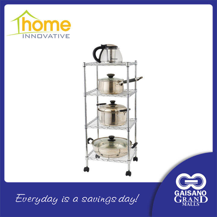 HOME INNOVATIVE Rack, Mobile 4-Tiers Square Rack 992 Gaisano Grand ...