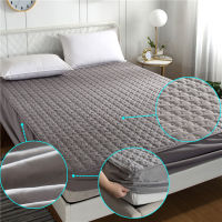 Bedspread on the bed Solid Color Cover Thick Bed Linen Cotton Waterproof Mattress Protection Cover 90*200160*200 Mattress Cover