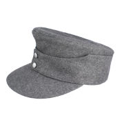 WWII GERMAN ARMY EM PANZER M43 M1943 FIELD WOOL CAP GREY IN SIZES-33693