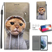 FAYANGRIES เคสโทรศัพท์สำหรับ Samsung Galaxy S21 FE เคสถังน้ำแบบหดไดซิลิโคน PU แบบฝาพับปิดผิวทนทานรูปแบบแฟชั่น