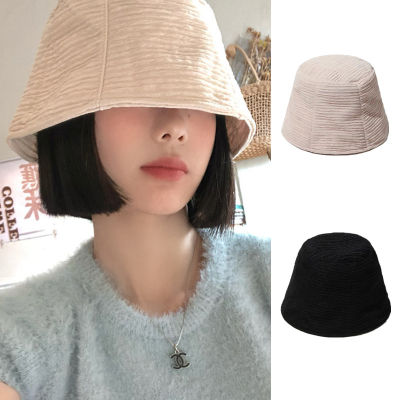 [Lady Sugar] หมวกชาวประมงแฟชั่นป้องกันแสงแดดสำหรับผู้หญิง,Topi Bucket จับจีบระบายอากาศนุ่มอเนกประสงค์สำหรับฤดูร้อน
