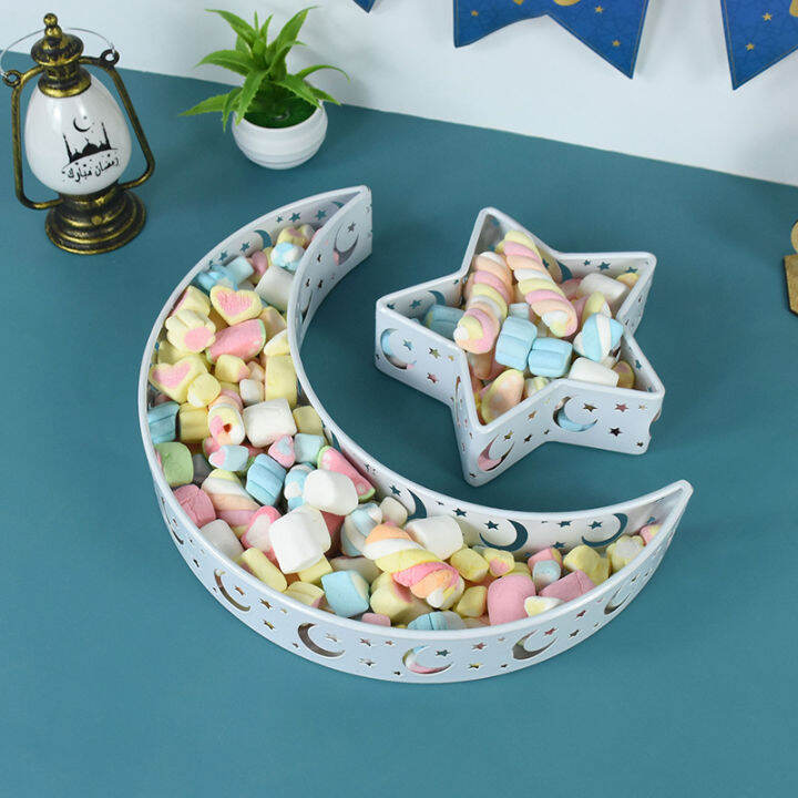 eid-mubarak-moon-star-serving-tray-ramadan-decoration-food-storage-container-eid-al-adha-islam-muslim-party-decor-dessert-holder