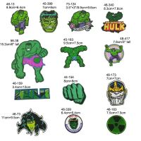 Hulk Marvel ภาพยนตร์ Patch ปักแพทช์เสื้อผ้าสติกเกอร์เสื้อผ้าอะนิเมะเสื้อผ้า Thermoglued DIY เย็บผ้า Applique Decor-EDCNM SHOP