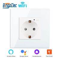 【NEW Popular89】 SmartEU StandardOutlet Home ImprovementSafe Plug ทำงานร่วมกับ Tuya AppAlexa Timer Function