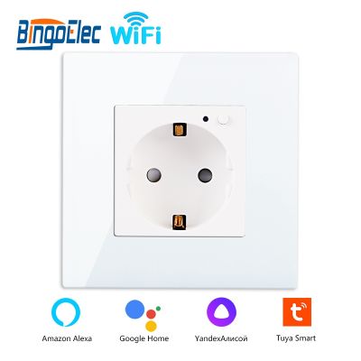 【NEW Popular89】 SmartEU StandardOutlet Home ImprovementSafe Plug ทำงานร่วมกับ Tuya AppAlexa Timer Function
