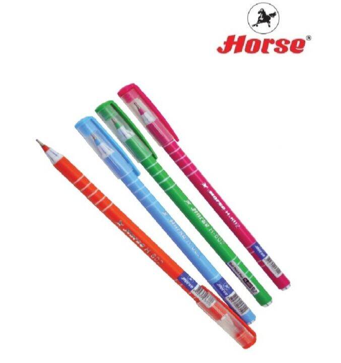 horse-ตราม้า-ปากกาลูกลื่น-แบบปลอก-0-7มม-h-602-หมึกน้ำเงิน-จำนวน-1-ด้าม