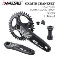 HASSNS GX Crankset จักรยานเสือภูเขาแท่งเชื่อมต่อ Mtb สำหรับจักรยานเทียนแบบบูรณาการ Pe 1 Crown 12ความเร็ว32/34/36/38T