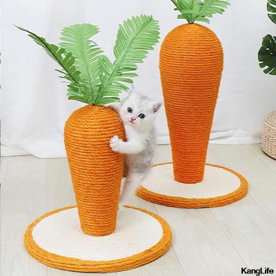 Cat Scratcher Cat Tree Tower Scratching Cat Tree Cute Carrot Cat Climbing Post Funny Cat Grinding Claw Post Pet Toys Supplies