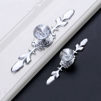 furniture handles Hot Luxury Diamond Drawer Shoebox Kitchen With Screws Hardware Cupboard Door Knobs Pull Glass Cabinet Handles Door Hardware Locks