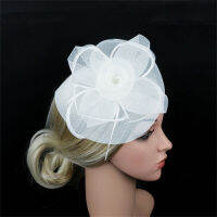 Clip Lace Feather Hair Race Mini Headwear Wedding Bow Fashion Lady Handmade