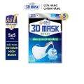 Combo 5 gói Khẩu trang ngăn vi khuẩn Unicharm 3D Mask Virus Block size M gói 5 miếng (Ngăn được bụi mịn PM2.5). 