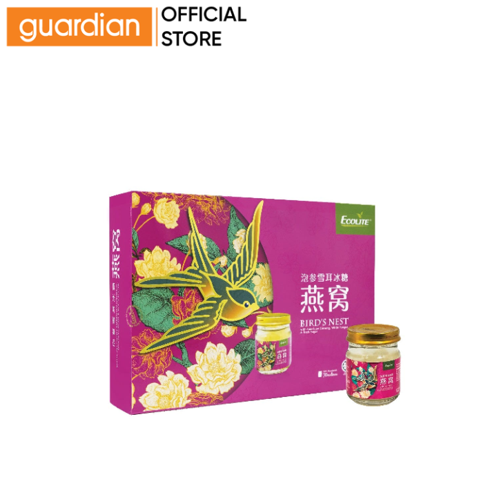 Ecolite Bird Nest With American Ginseng + White Fungus + Rock Sugar