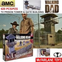 Model โมเดล งานแท้ 100% McFarlane Toys AMC จาก The Walking Dead เดอะวอล์กกิงเดด TV Prison Tower &amp; Gate Building Set ชุดหอคอยเรือนจำ และ ประตูกำแพงรั้ว 620 PCS/PZS Ver Figure ฟิกเกอร์ Anime อนิเมะ การ์ตูน มังงะ คอลเลกชัน สั่งและนำเข้าจากญี่ปุ่น manga