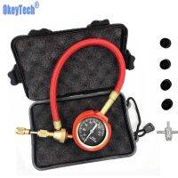 ♘✎ 70psi Mechanical Pointer Tire Pressure Gauge Tyre Deflator Kit With 4 Value For Trucks/Cars/Motorcycles Tyre Meter Monitor