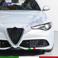 Car Front Grille Sticker For Alfa Romeo Giulia Giulietta 159 156 MITO Stelvio 147 Sportiva Auto Accessories