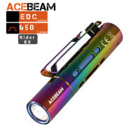 ACEBEAM LED Flashlight Rider RX 650 Lumens Portable EDC AA Flashlight with Lanyard, IPX8 Water-Resistant Tail Switch Outdoor