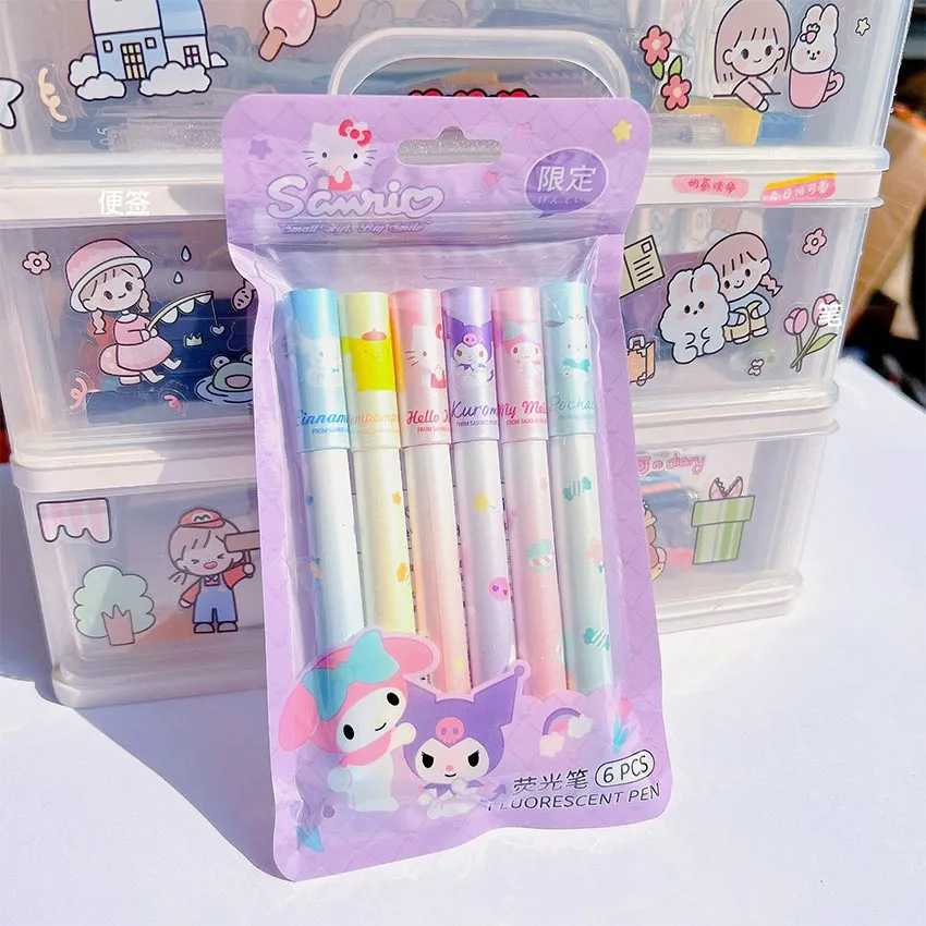 6pcs/set Sanrio Anime Series  Free Shipping Kawaii Pencil