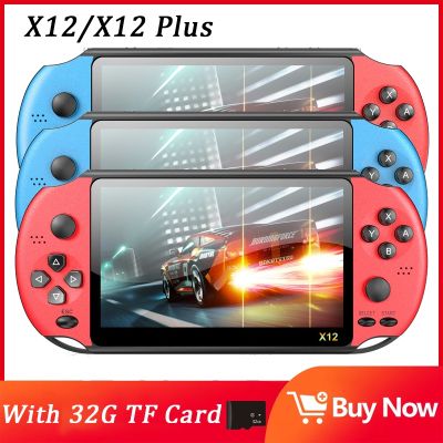 【YP】 New X12Plus Handheld Video Game Console Built-in 13000 Classic Games 4.3/5.1inch Players With 32G