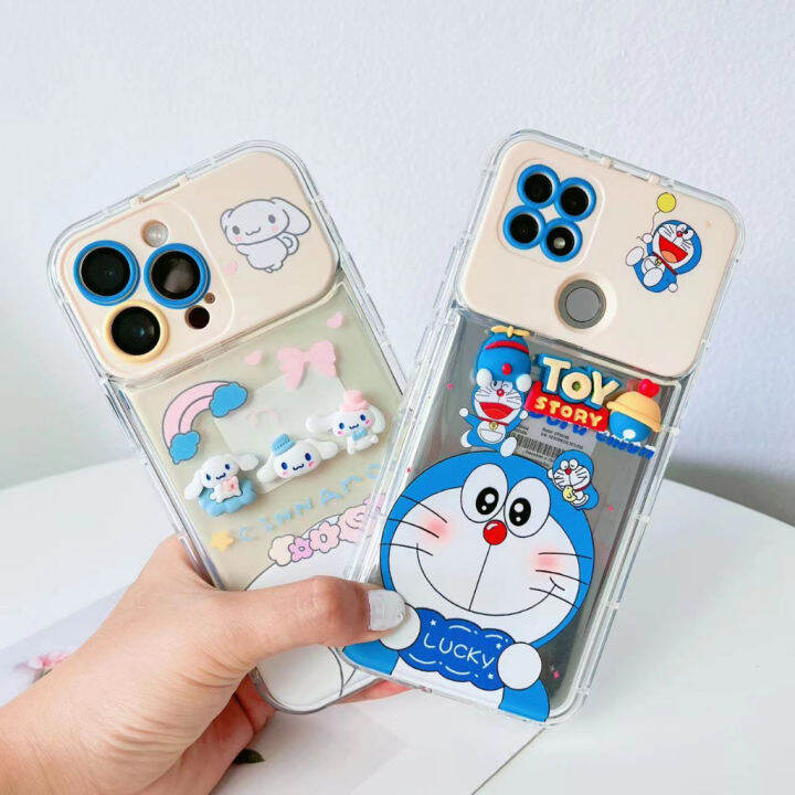 เคสนิ่ม-สกรีนลายการตูน-มีกระจก-ขาตั้งได้ค่ะreno6-5g-reno5-5g-reno7z-8z-a96-a15-a15s-a53-4g-a31-a3s-a5s-a92020-a52020