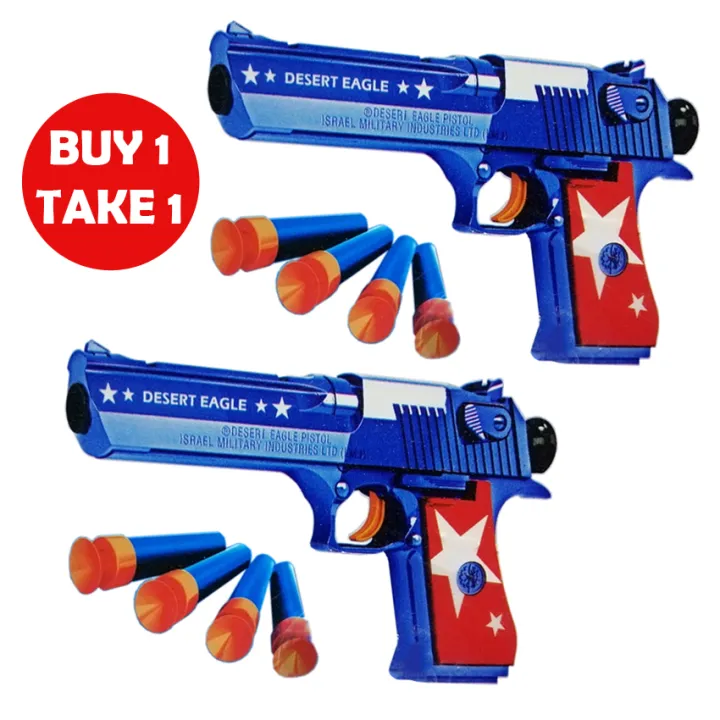 Desert Eagle CaptAmerca Soft Bullet Nerf Gun With Free 4Pcs Bullets