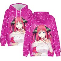 Sudadera con capucha de Anime The Quintessential para hombre y mujer, suéter con estampado 3D, jerséis Kawaii, ropa de chándal, 2021