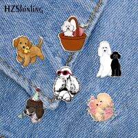 【CW】 2021 New Dog Lapel Pin Epoxy Clasp Brooch