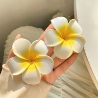 10pcs Women Egg Flower Barrette Bohemia Girls Yellow Flower Hair Clips Women Girls Hairpins Beach Wedding Party Hair Accessories