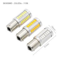 1156 1ชิ้น1157 7440 T20ไฟ Led รถหมุนได้33 Smd 5630 5730ท้ายรถไฟสัญญาณโคมไฟแบบสะท้อน12V Drl