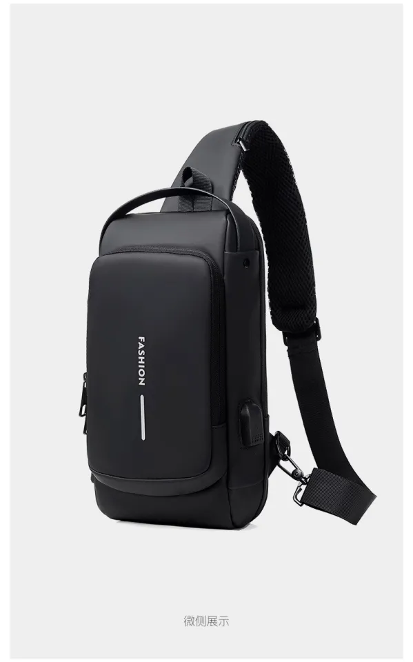 New Multi-functional Shoulder Bag With Usb Charging Port Diagonal