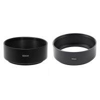 2 Pcs Mount Standard Metal Lens Hood for Canon Nikon Pentax Sony Olympus, 52Mm &amp; 58Mm