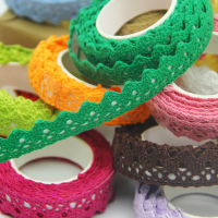 2yardroll 1" Lace Tape Self Adhesive Decoration Tapes DIY Embellishments for Scrapbooking Handmade Crafts Materials