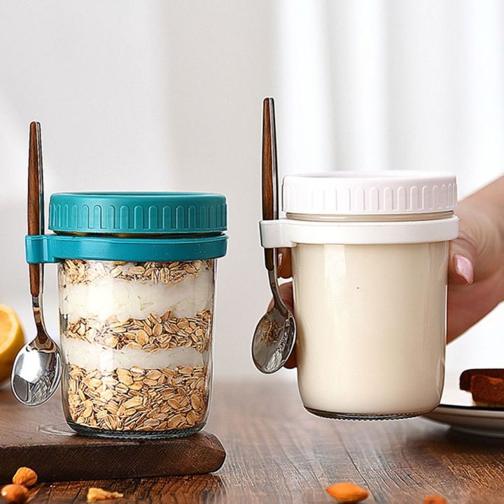 Temperature Resistant Salad Saver Overnight Oats Jars Food Container Cereal  Box