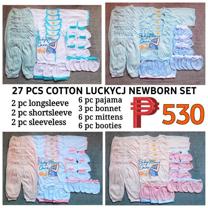 Pcs Luckycj Cotton Makapal Tela Newborn Baby Clothes Set Baru Baruan Lazada Ph