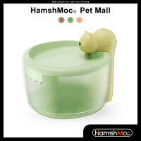 HamshMoc เครื่องที่ให้อาหารสัตว์น้ำทำงานด้วยแบตเตอรี่น้ำพุแมวระบบอัตโนมัติแบบไร้สายปั๊มไฟฟ้าอัจฉริยะเซ็นเซอร์ตรวจจับการเคลื่อนไหวสำหรับแมว