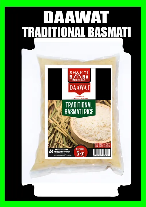 DAAWAT TRADITIONAL BASMATI RICE TOP QUALITY 5KG Lazada PH