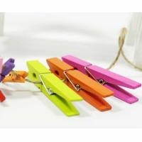 ✟✒ 7.2cm/10pcs Wooden Colored Photo Clips Memo Paper Peg Clothespin DIY Stationery Postcard Wedding Party Craft Home Decoration