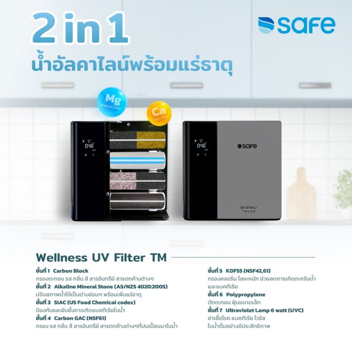 safe-เครื่องกรองน้ำ-รุ่น-uv-beyond-touch-เครื่องกรองและเติมแร่ธาตุ-l-กรุงเทพมหานครและปริมณฑล-บริการติดตั้งฟรี