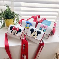 Original Disney Cartoon Shoulder Bags Mickey Mouse Minnie Daisy Donald Duck Fashion Cute Coin Purse Kids Messenger Bag Gifts