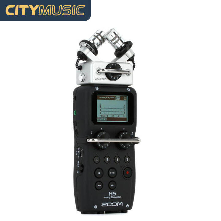 Zoom H5 4channel Handy Recorder, 24bit/96kHz, 4in/2out Modular Field Recording System and
